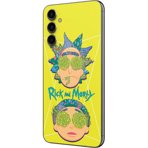 Adult Swim Rick and Morty Rick and Morty Portal Eyes Galaxy A14 5G Skin